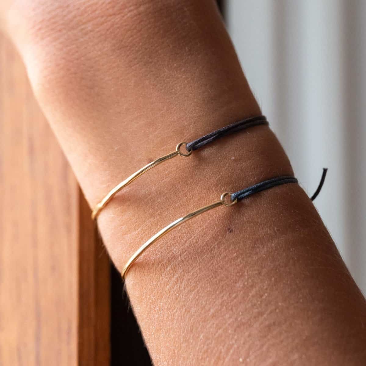 Bracelet DEMIE Martelé 5 SMOOTH HALF MART OR scaled
