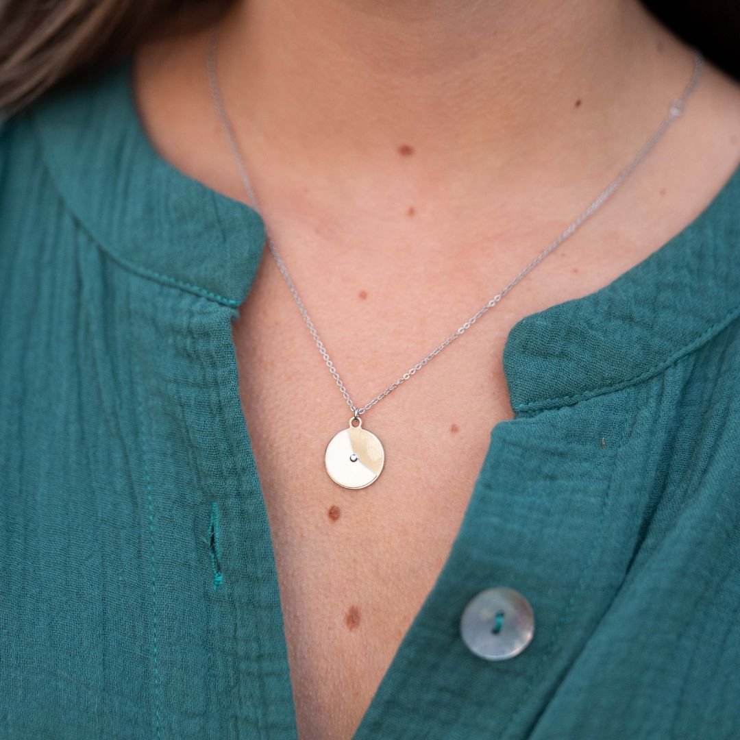 Collier MOBILE 4 Worn Silver Mobile Necklace