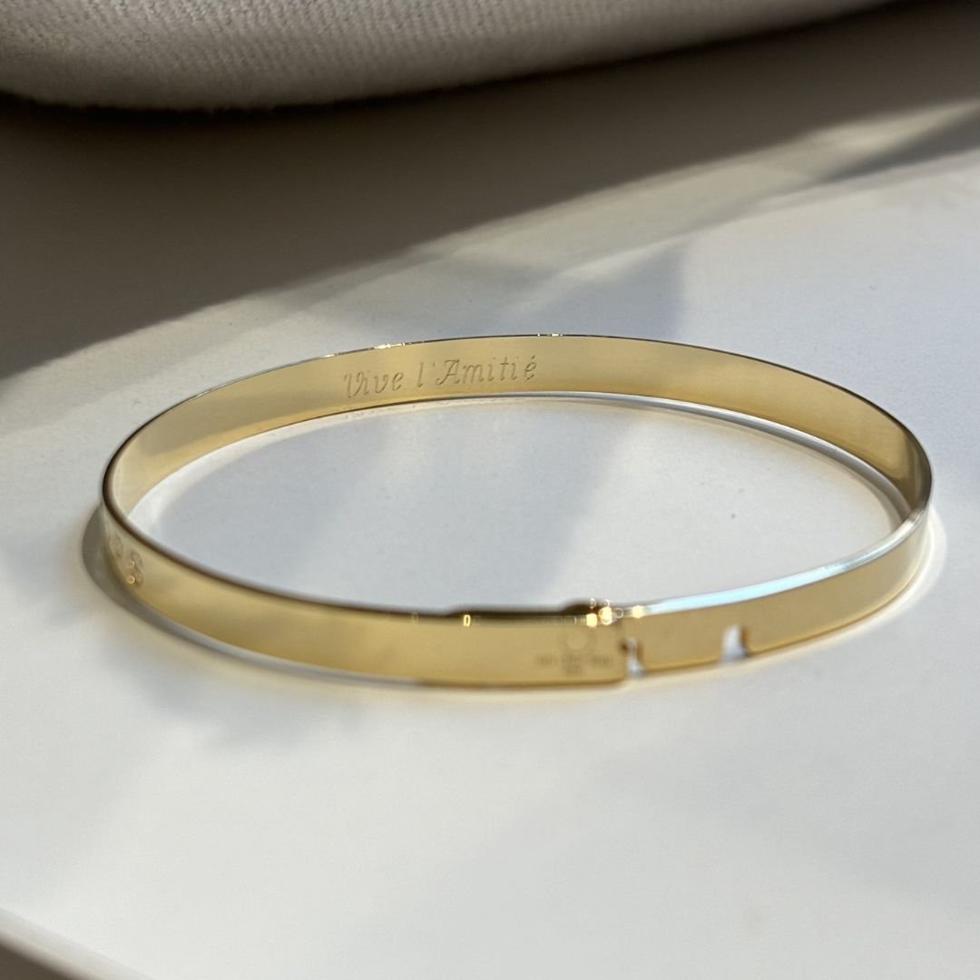 Bracelet MONHARMONIE 3 Bracelet MONHARMONIE plaqué or gravé