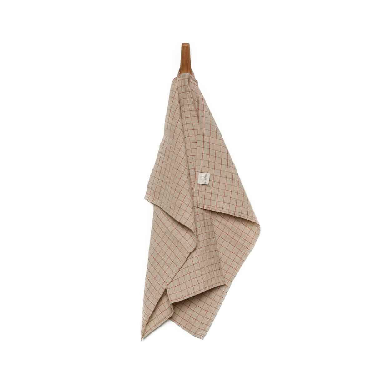 Torchon - Ocre/Ficelle petits carreaux