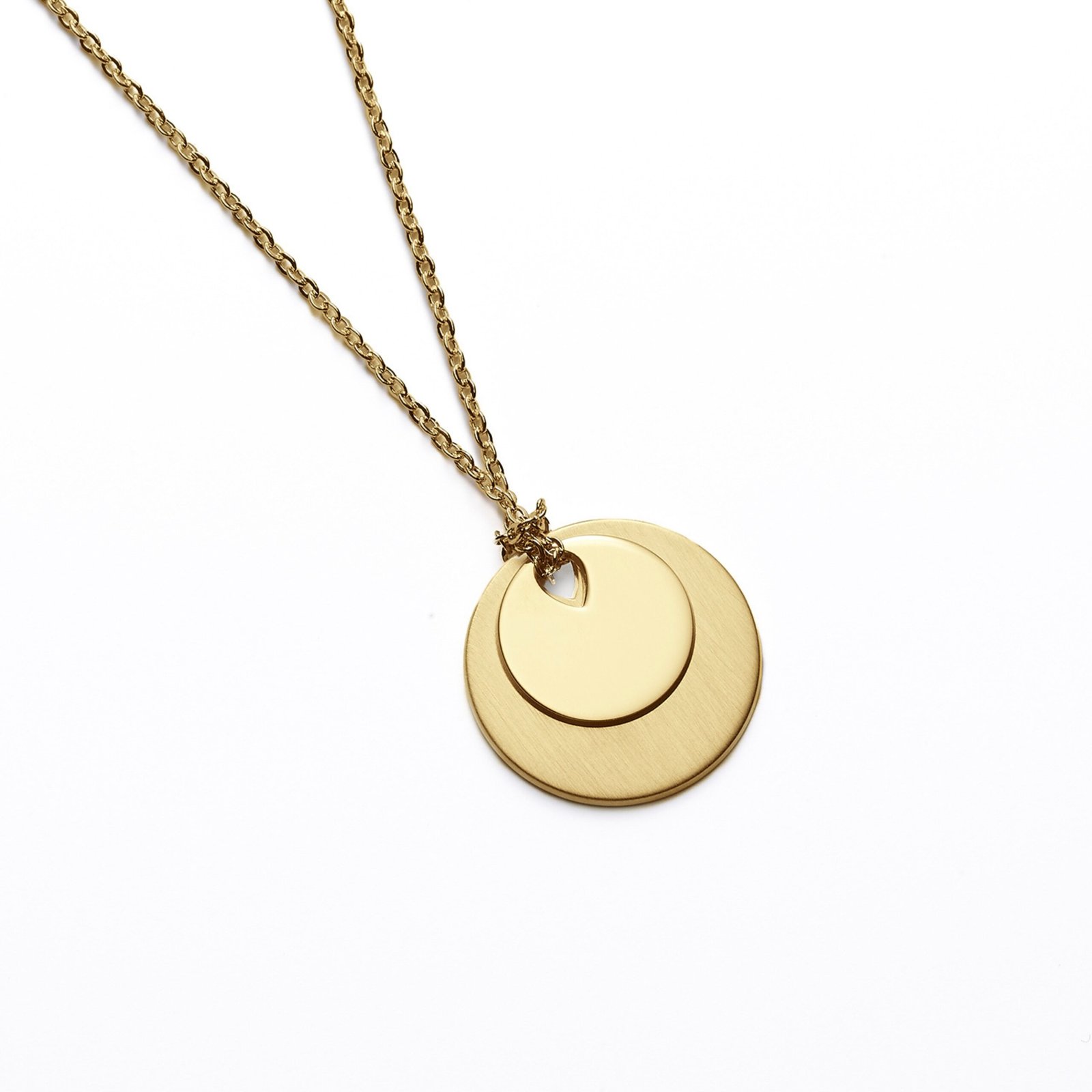 Collier Médaille Double en plaqué or