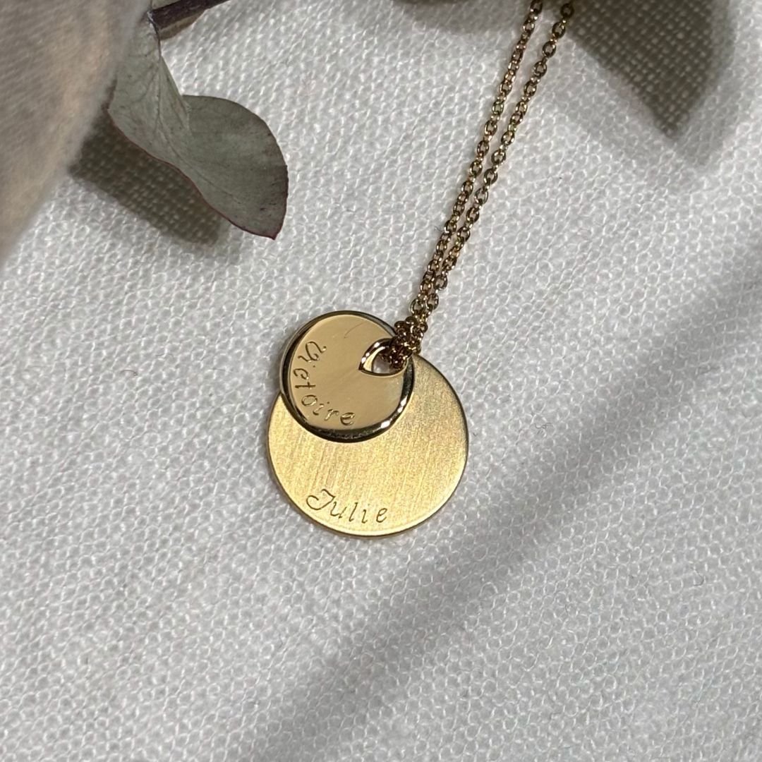 Collier MÉDAILLE Double 5 Double MEDAL Necklace – Image 5
