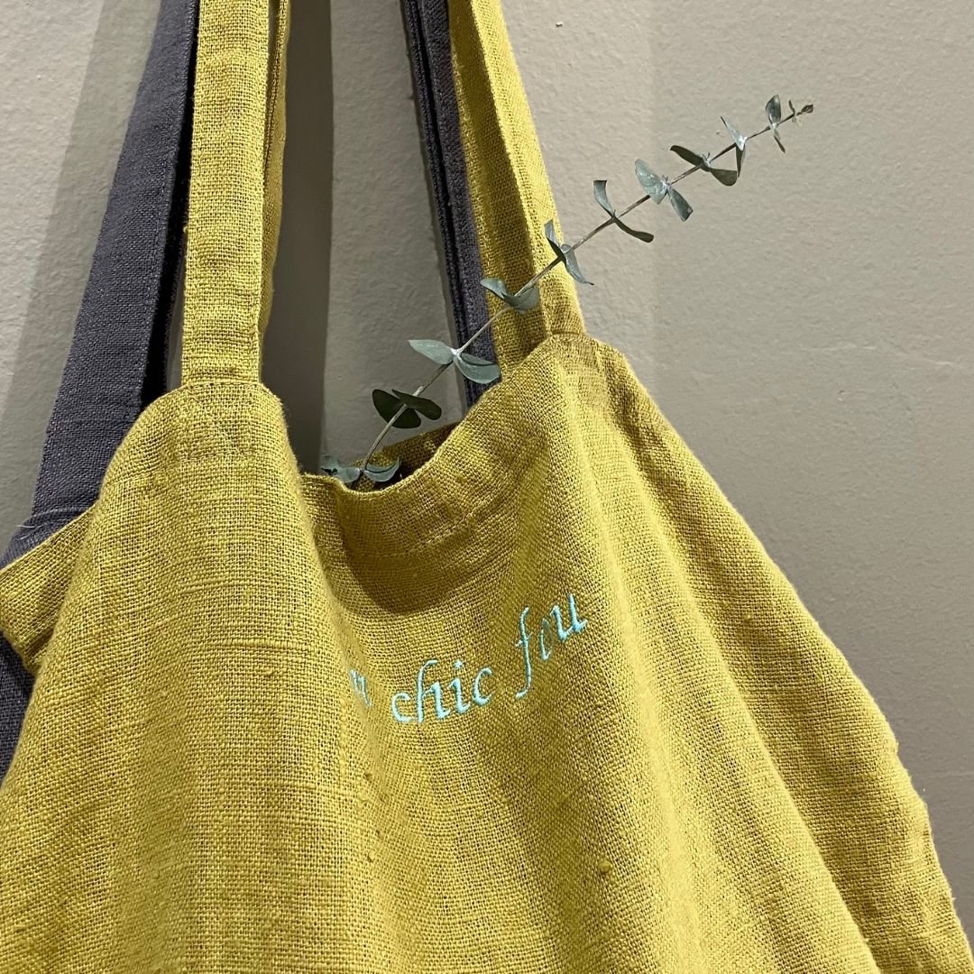 Alternative View of the Mustard Tote Bag